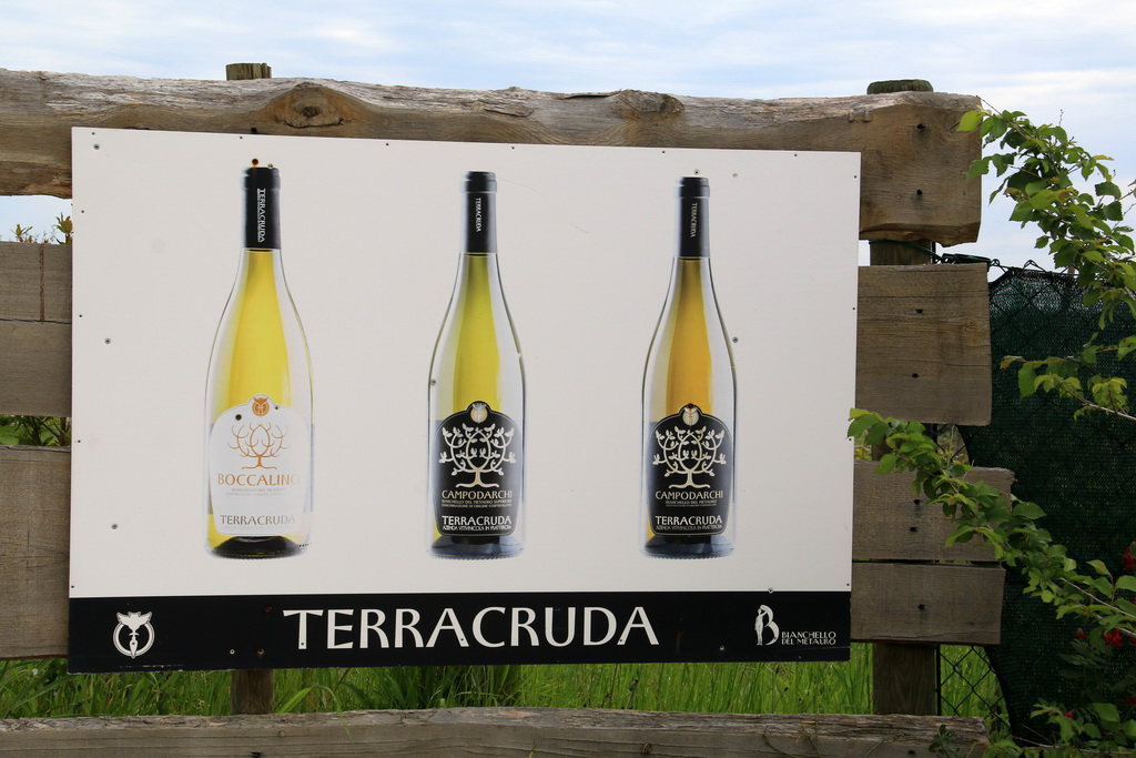 Terracruda Hinweisschild